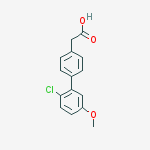 Structure of 2-(2'-Chloro-5'-methoxy-[1,1'-biphenyl]-4-yl)acetic acid