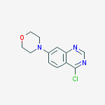 Chemical structure of 4-(4-chloroquinazolin-7-yl)morpholine
