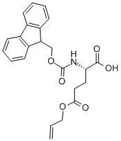 Structure of FMOC-GLU(OALL)-OH