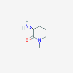 Structure of (3R)-Amino-1-methyl-piperidin-2-one