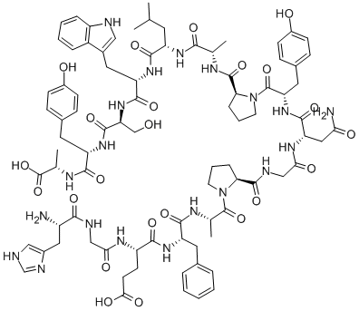 Structure of HIS-GLY-GLU-PHE-ALA-PRO-GLY-ASN-TYR-PRO-ALA-LEU-TRP-SER-TYR-ALA