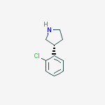 (R)-3-(2-Chlorophenyl)pyrrolidine结构式