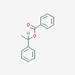 Structure of Benzoic acid, 1-phenylethyl ester