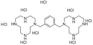 1,1-[1,3-PHENYLENEBIS-(METHYLENE)]-BIS-(1,4,7,10-TETRAAZACYCLODODECANE) OCTAHYDROCHLORIDE结构式