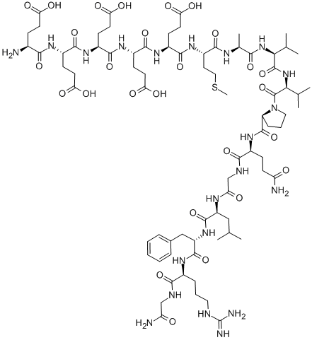 GLU-GLU-GLU-GLU-GLU-MET-ALA-VAL-VAL-PRO-GLN-GLY-LEU-PHE-ARG-GLY-NH2结构式