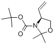 Structure of (S)-2,2-DIMETHYL-4-VINYL-OXAZOLIDINE-3-CARBOXYLIC ACID TERT-BUTYL ESTER