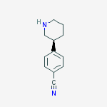 Structure of 4-((3S)-3-piperidyl)benzenecarbonitrile
