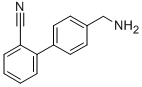Structure of 4'-(aminomethyl)biphenyl-2-carbonitrile