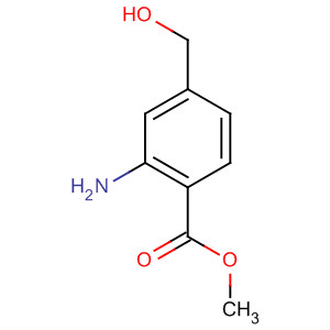 Structure of Benzoic acid, 2-amino-4-(hydroxymethyl)-, methyl ester