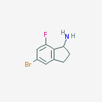 5-bromo-7-fluoro-2,3-dihydro-1h-inden-1-amine结构式