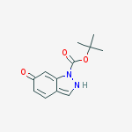 Structure of Tert-butyl 6-oxo-2h-indazole-1-carboxylate