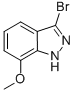Structure of 1H-INDAZOLE,3-BROMO-7-METHOXY-