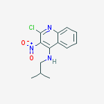 2-chloro-N-(2-methylpropyl)-3-nitroquinolin-4-amine结构式