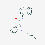 Structure of 1-pentyl-N-(naphthalen-1-yl)-1H-indole-3-carboxamide