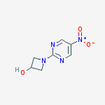 1-(5-nitropyrimidin-2-yl)azetidin-3-ol结构式
