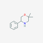 2,2-dimethyl-5-phenylMorpholine结构式