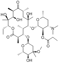 Structure of ERYTHROMYCIN PROPIONATE