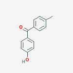 (4-Hydroxyphenyl)(4-methylphenyl)methanone结构式