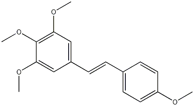 Structure of Benzene,1,2,3-trimethoxy-5-[(1E)-2-(4-methoxyphenyl)ethenyl]-