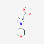 Structure of 1-(Tetrahydropyran-4-yl)-1H-pyrazole-4-carboxylic acid
