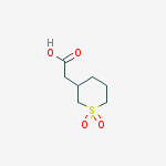2-(1,1-dioxidotetrahydro-2H-thiopyran-3-yl)acetic acid结构式