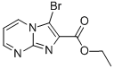 Structure of ETHYL 3-BROMOIMIDAZO[1,2-A]PYRIMIDINE-2-CARBOXYLATE