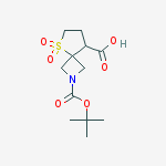 Structure of 2-(tert-Butoxycarbonyl)-5-thia-2-azaspiro[3.4]octane-8-carboxylic acid 5,5-dioxide