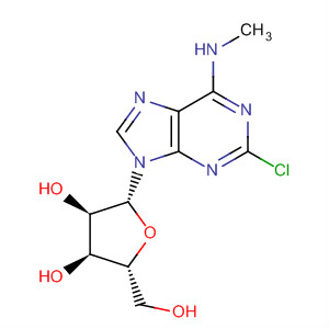 Structure of Adenosine, 2-chloro-N-methyl-