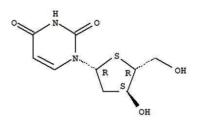 2-deoxy-4-thiouridine结构式