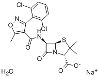 Structure of Dicloxacillin sodium
