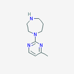 1-(4-甲基-嘧啶-2-基)-[1,4]二氮杂环庚烷结构式