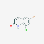 Structure of 6-bromo-8-chloroquinolin-2(1H)-one