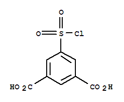 1,3-benzenedicarboxylic acid, 5-(chlorosulfonyl)-结构式