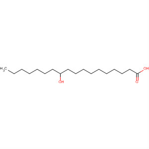Octadecanoic acid, 11-hydroxy-结构式