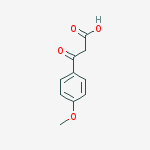 3-oxo-3-(4-methoxyphenyl)propanoic acid结构式