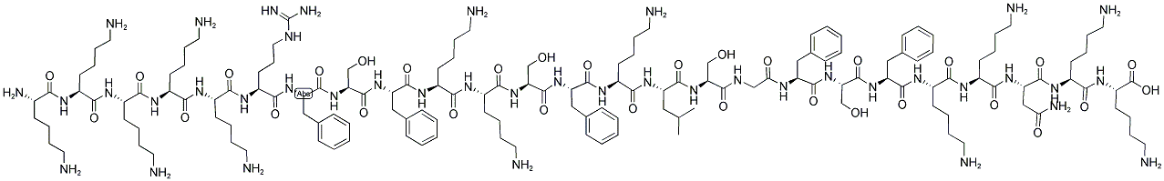 Structure of H-LYS-LYS-LYS-LYS-LYS-ARG-PHE-SER-PHE-LYS-LYS-SER-PHE-LYS-LEU-SER-GLY-PHE-LYS-LYS-ASN-LYS-LYS-OH