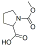 Structure of 1,2-PYRROLIDINEDICARBOXYLIC ACID 1-METHYL ESTER