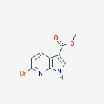 Structure of 6-Bromo-7-azaindole-3-carboxylic acid methyl ester