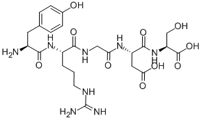 TYR-ARG-GLY-ASP-SER结构式