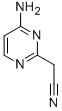 Structure of 2-Pyrimidineacetonitrile,4-amino-