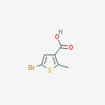 5-Bromo-2-methylthiophene-3-carboxylic acid结构式