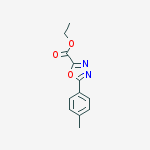 Structure of Ethyl 5-(4-methylphenyl)-1,3,4-oxadiazole-2-carboxylate
