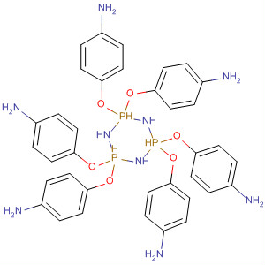 Structure of 1,3,5,2,4,6-Triazatriphosphorine,2,2,4,4,6,6-hexakis(4-aminophenoxy)-2,2,4,4,6,6-hexahydro-