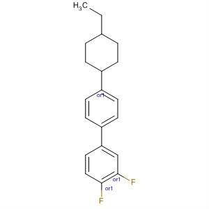 Structure of 3,4-Difluoro-4-(4-ethylcyclohexyl)biphenyl, 97%