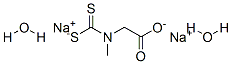 Structure of N-(DITHIOCARBOXY)SARCOSINE, DISODIUM SALT, DIHYDRATE