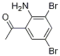 1-(2-amino-3,5-dibromophenyl)ethanone结构式