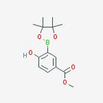 Methyl 4-hydroxy-3-(4,4,5,5-tetramethyl-1,3,2-dioxaborolan-2-yl)benzoate结构式