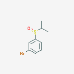 1-Bromo-3-(propane-2-sulfinyl)benzene结构式