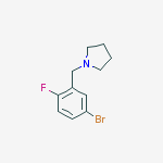 Structure of 4-Bromo-1-fluoro-pyrrolidinobenzene