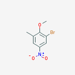 2-Bromo-6-methyl-4-nitroanisole结构式
